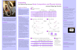 Evaluating the Relationship between Body Composition and