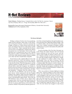 The Kansas Imbroglio - H-Net
