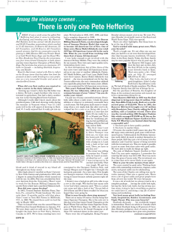 There is only one Pete Heffering