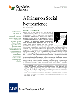A Primer on Social Neuroscience