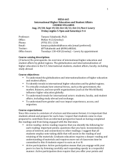 Syllabus - UNC Extended Campus