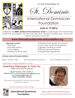 Itinerary and complete details! - The International Dominican