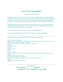 east neuk tragedies - Fife Family History Society