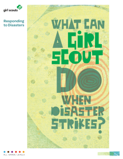 What Can a Girl Scout Do When Disaster Strikes?