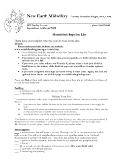 Homebirth Supplies &ndash; Click to a