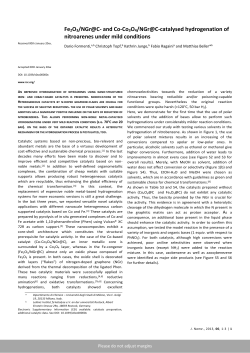 Fe2O3/NGr@C- and Co-Co3O4/NGr@C-catalysed hydrogenation of
