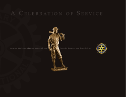 A C ELEBRATION O F  S ERVICE