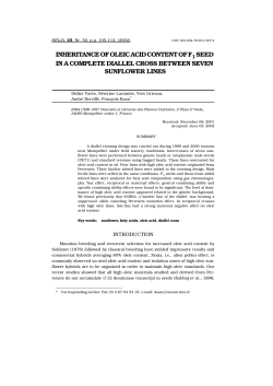 inheritance of oleic acid content of f seed in a complete