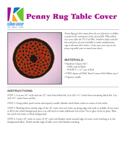 Penny Rug Table Cover