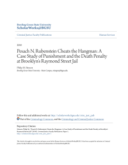 Pesach N. Rubenstein Cheats the Hangman