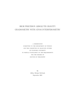 high precision absolute gravity gradiometry with atom interferometry