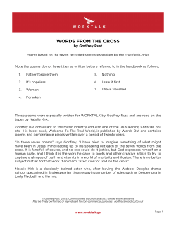 Seven specially commissioned poems by Godfrey Rust