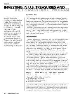 investing in us treasuries and the treasury direct program