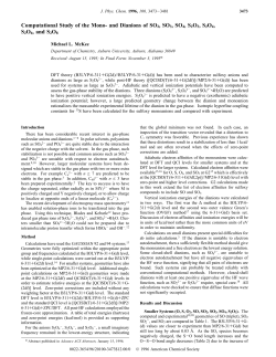 Computational Study of the Mono- and Dianions of SO2, SO3, SO4