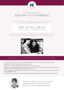 To discuss this opportunity in more detail or to book a fundraising