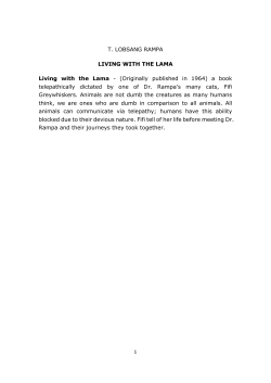 Living with the Lama - Tuesday Lobsang Rampa