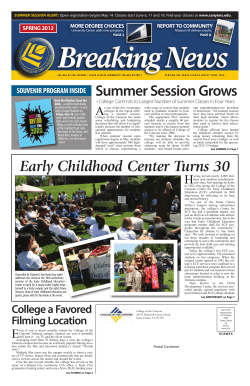 Spring 2012 - College of the Canyons