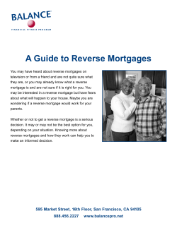 A Guide to Reverse Mortgages