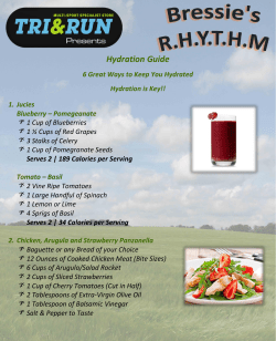 Hydration Guide - Lilliput Adventure Centre
