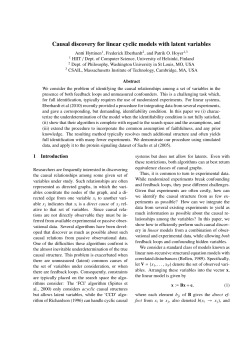 Causal discovery for linear cyclic models with latent variables