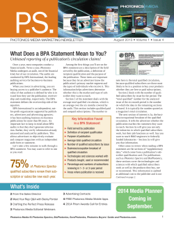 What Does a BPA Statement Mean to You?