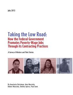 Taking the Low Road: How the Federal Government Promotes