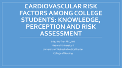 Cardiovascular Risk Factors among College Students: Knowledge