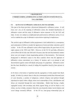 chapter five understanding affirmative