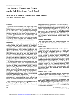 The Effect of Necrosis and Tumor on the Cell
