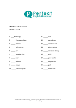 Appendix Exercises - Perfect English Grammar