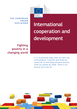International cooperation and development
