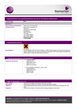 Safety data sheet