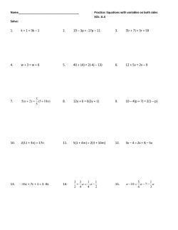 1. k + 1 = 3k &ndash; 1 2. 19 &ndash; 3p =