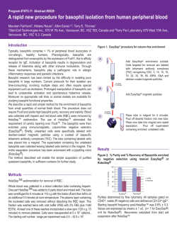 A rapid new procedure for basophil isolation from human peripheral