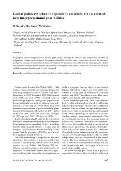 Causal pathways when independent variables are co