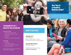 Are You In A Healthy Relationship Brochure