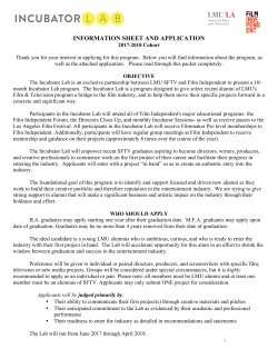 Incubator Lab 2017-2018 Application Form