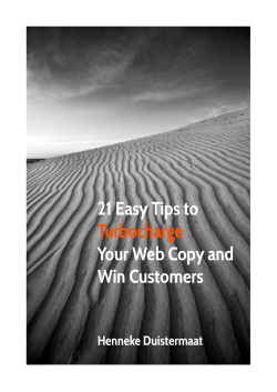 21. How to Turbocharge Your Web Copy