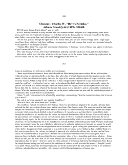 Chesnutt, Charles W. "Dave`s Neckliss." Atlantic Monthly 64 (1889