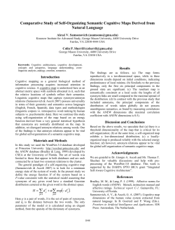 Comparative Study of Self-Organizing Semantic