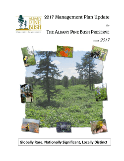 2017 Management Plan Update