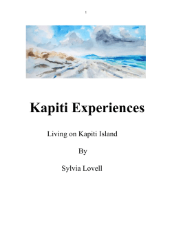 Kapiti Island Project - Ray Lovell > photographer wellington