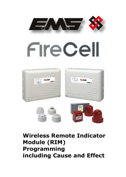 FireCell Remote Indicator Cause and Effect iss1