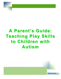 Teaching Play Skills to Children with