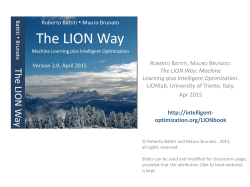 The LION Way: Machine Learning plus Intelligent Optimization