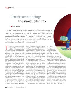Healthcare rationing: the moral dilemma