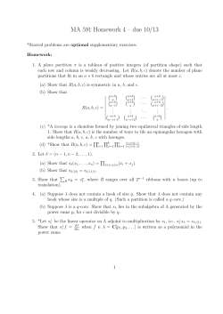 MA 591 Homework 4 &ndash; due 10/13