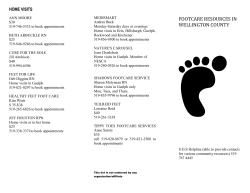 footcare resources in wellington county