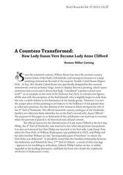 A Countess Transformed - Shakespeare Oxford Fellowship