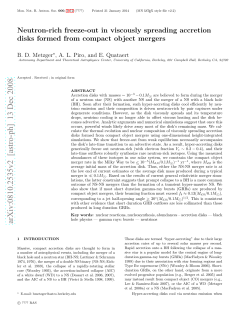 Neutron-Rich Freeze-Out in Viscously Spreading Accretion Disks